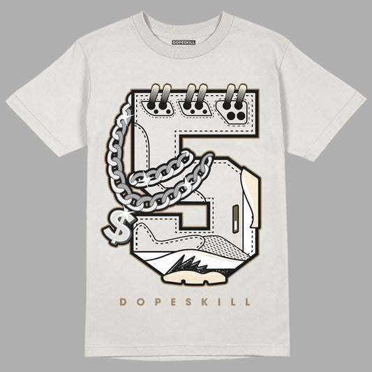 Jordan 5 SE “Sail” DopeSkill Sand T-shirt No.5 Graphic Streetwear