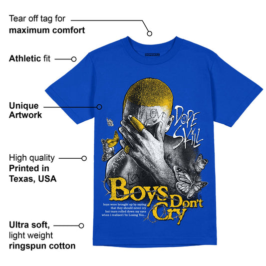 Laney 14s DopeSkill Varsity Royal T-shirt Boys Don't Cry Graphic