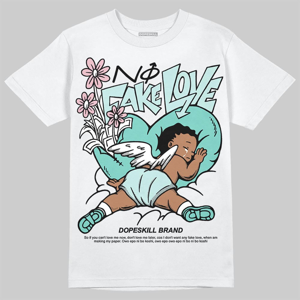 Jordan 11 Low "Igloo" DopeSkill T-Shirt No Fake Love Graphic Streetwear - White