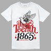 Jordan 1 Retro Low "Black Toe" DopeSkill T-Shirt Juneteenth 1865 Graphic Streetwear - White