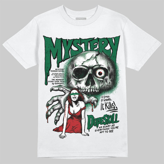 Jordan 13 GS “Pine Green” DopeSkill T-Shirt Mystery Ghostly Grasp Graphic Streetwear - White