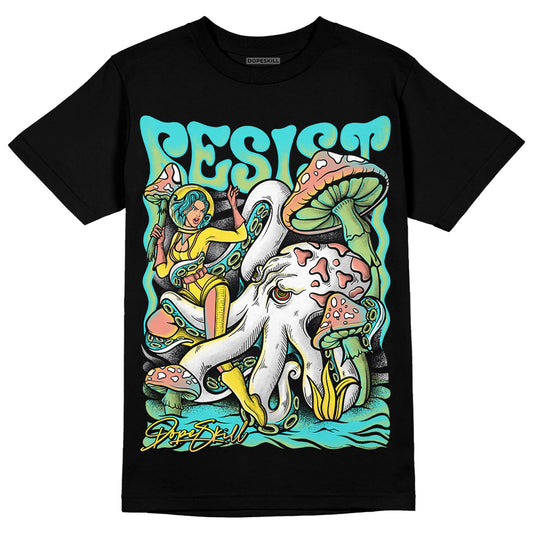 New Balance 9060 “Cyan Burst” DopeSkill T-Shirt Resist Graphic Streetwear - Black