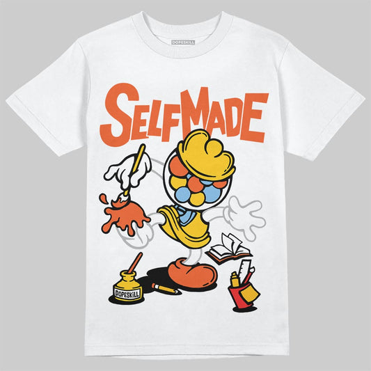 Yellow Sneakers DopeSkill T-Shirt Self Made Graphic Streetwear - White