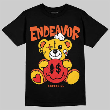 Yellow Sneakers DopeSkill T-Shirt Endeavor Graphic Streetwear - Black