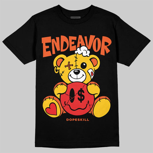 Yellow Sneakers DopeSkill T-Shirt Endeavor Graphic Streetwear - Black