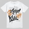 Jordan 14 Golf "US Open" DopeSkill T-Shirt No Money No Love Typo Graphic Streetwear - White