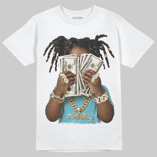 Jordan 11 Retro Gamma Blue (2025) DopeSkill T-Shirt Rich Youth Graphic Streetwear - White