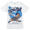 Jordan Spiz’ike Low “White/Obsidian” DopeSkill T-Shirt No Fake Love Graphic Streetwear - White