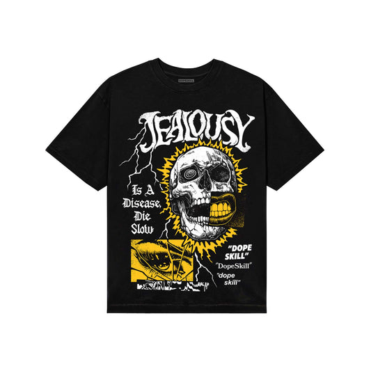Yellow Sneakers DopeSkill T-Shirt Jealousy Graphic Streetwear - Black
