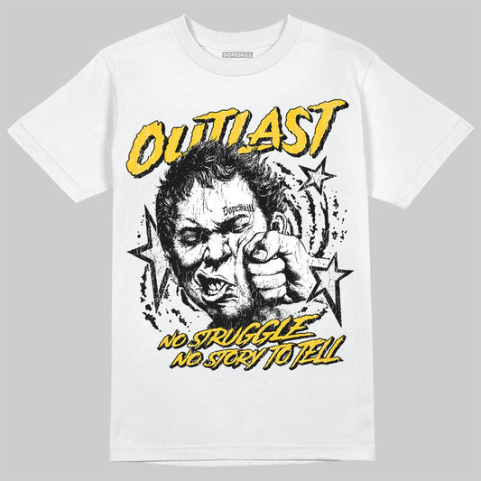 Yellow Sneakers DopeSkill T-Shirt Outlast Graphic Streetwear - White 
