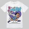 Jordan 8 Retro 'Aqua' 2025 DopeSkill T-Shirt No Fake Love Graphic Streetwear - White