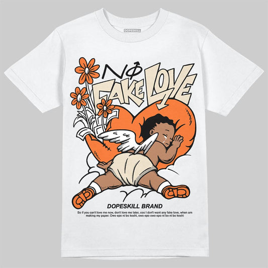 Jordan 3 “Starfish” DopeSkill T-Shirt No Fake Love Graphic Streetwear - White