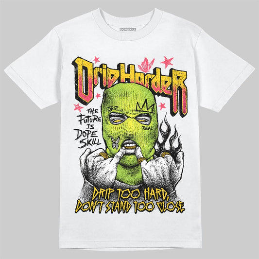 Yellow Sneakers DopeSkill T-Shirt Drip Harder Graphic Streetwear - White