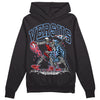 Jordan 9 Powder Blue DopeSkill Hoodie Sweatshirt VERSUS Graphic Streetwear - Black