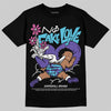 Jordan 8 Retro 'Aqua' 2025 DopeSkill T-Shirt No Fake Love Graphic Streetwear - black
