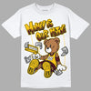 Dunk Yellow Bordeaux DopeSkill T-Shirt Money Is Our Motive Bear Graphic Streetwear - White