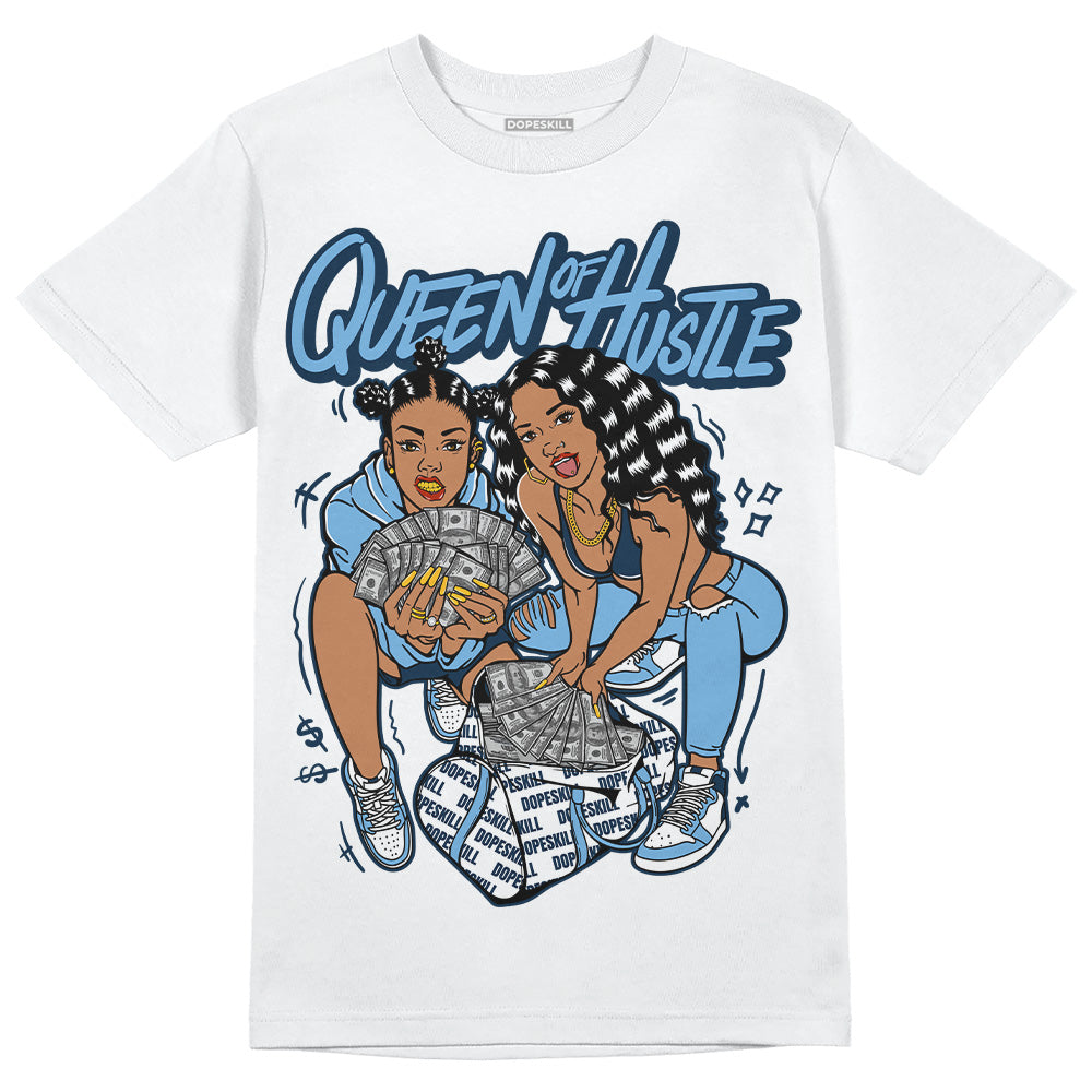 Jordan 1 High OG “First in Flight” DopeSkill T-Shirt Queen Of Hustle Graphic Streetwear - White