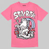 Jordan 3 GS “Cobalt Bliss” DopeSkill T-Shirt Stay Busy Graphic Streetwear - Safety Pink