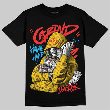 Yellow Sneakers DopeSkill T-Shirt Grind Pray Graphic Streetwear - Black