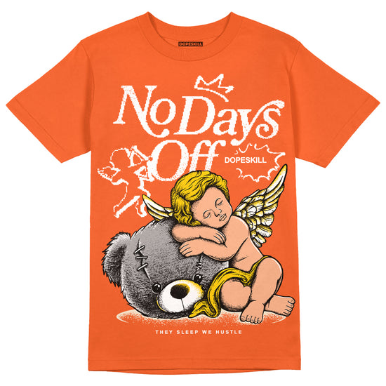 Jordan 3 Georgia Peach DopeSkill Orange T-shirt New No Days Off Graphic Streetwear