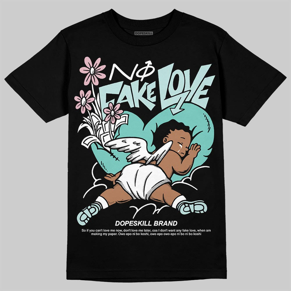 Jordan 11 Low "Igloo" DopeSkill T-Shirt No Fake Love Graphic Streetwear - Black