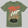 Jordan 3 “Medium Olive” aka “Family Affair” DopeSkill T-Shirt They Not Like Us Graphic Streetwear - Military Green