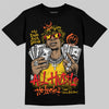 Yellow Sneakers DopeSkill T-Shirt All Hustle No Luck Graphic Streetwear - Black