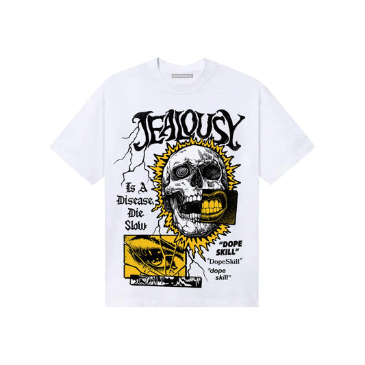 Yellow Sneakers DopeSkill T-Shirt Jealousy Graphic Streetwear - White