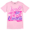 Pink Sneakers DopeSkill Pink T-shirt LOVE Graphic Streetwear