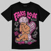 Dunk Low GS 'Triple Pink' DopeSkill T-Shirt New Fake Love Graphic Streetwear - Black