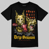 Yellow Sneakers DopeSkill T-Shirt New Drip Season Graphic Streetwear - Black