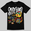 Yellow Sneakers DopeSkill T-Shirt Study Hard Graphic Streetwear - black