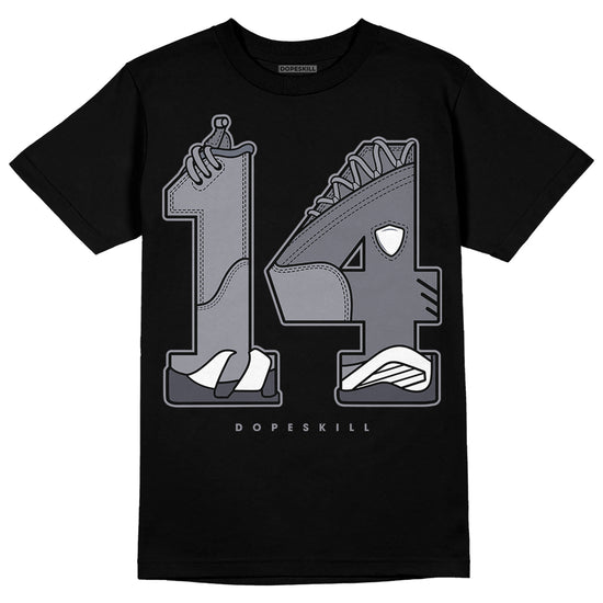 Jordan 14 Retro 'Stealth' DopeSkill T-Shirt No.14 Graphic Streetwear - Black