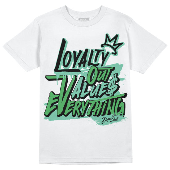 Jordan 1 High OG Green Glow DopeSkill T-Shirt LOVE Graphic Streetwear - White