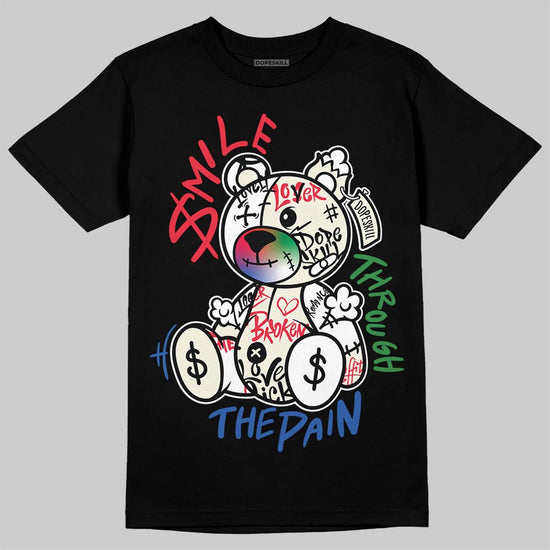 Jordan 11 City Pack “285” Atlanta DopeSkill T-Shirt Smile Through The Pain Graphic Streetwear - Black