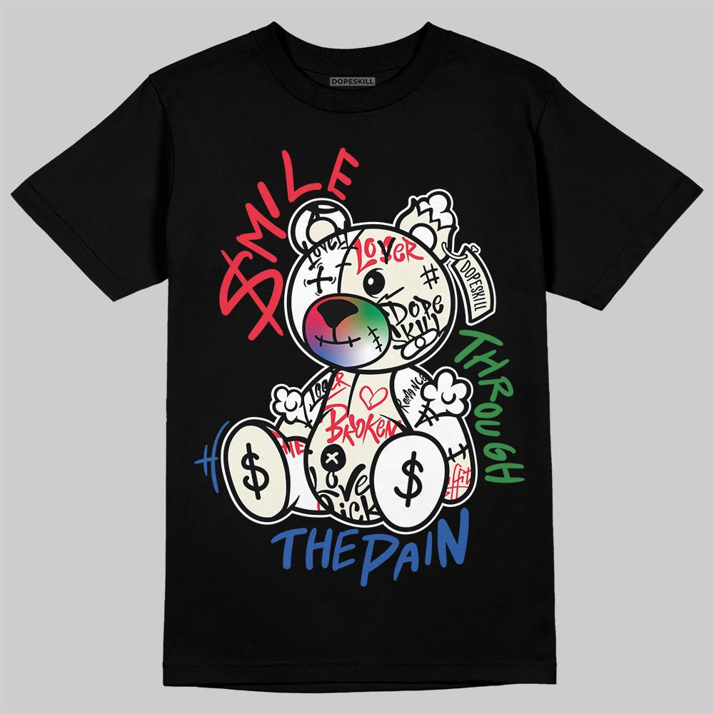 Jordan 11 City Pack “285” Atlanta DopeSkill T-Shirt Smile Through The Pain Graphic Streetwear - Black