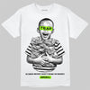 Neon Green Sneakers DopeSkill T-Shirt Scared Money Don't Make No Money Graphic Streetwear - White 