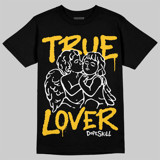 Yellow Sneakers DopeSkill T-Shirt True Lover Graphic Streetwear - Black