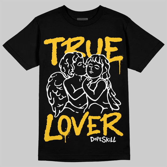 Yellow Sneakers DopeSkill T-Shirt True Lover Graphic Streetwear - Black