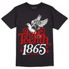 Jordan 1 Retro Low "Black Toe" DopeSkill T-Shirt Juneteenth 1865 Graphic Streetwear - Black