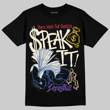 Jordan 17 Retro Low SP Infinite Archives DopeSkill T-Shirt Speak It Graphic Streetwear - Black