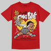 Jordan 14 Retro Ferrari (2025) DopeSkill T-Shirt No Fake Love Graphic Streetwear - Red