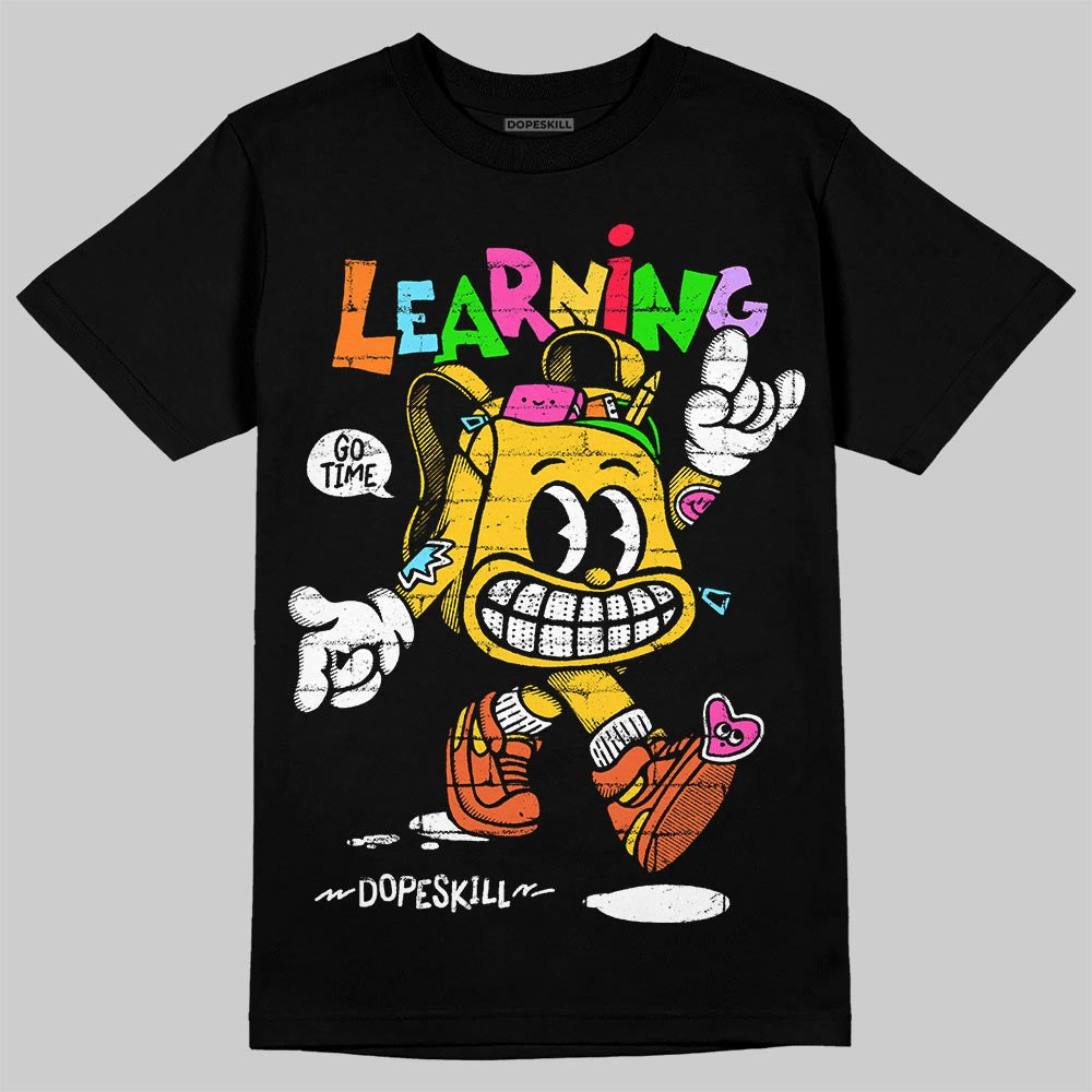 Yellow Sneakers DopeSkill T-Shirt Learning Graphic Streetwear - black
