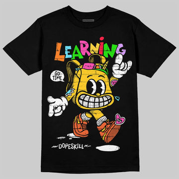 Yellow Sneakers DopeSkill T-Shirt Learning Graphic Streetwear - black