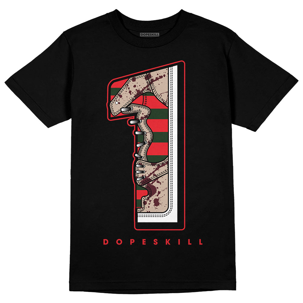 Dunk Low Freddy Krueger DopeSkill T-Shirt No.1 Graphic Streetwear - Black 