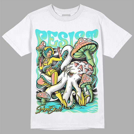 New Balance 9060 “Cyan Burst” DopeSkill T-Shirt Resist Graphic Streetwear - White