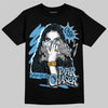 Jordan 14 Retro Black and University Blue DopeSkill T-Shirt NPC Graphic Streetwear - Black