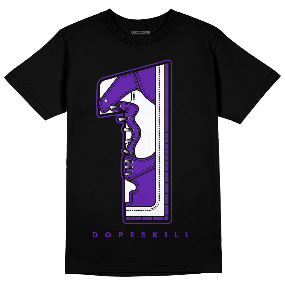 Dunk Low Championship Court Purple DopeSkill T-Shirt No.1 Graphic Streetwear - Black