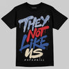 Jordan Spizike Low “Storm Blue” DopeSkill T-Shirt They Not Like Us Graphic Streetwear - Black