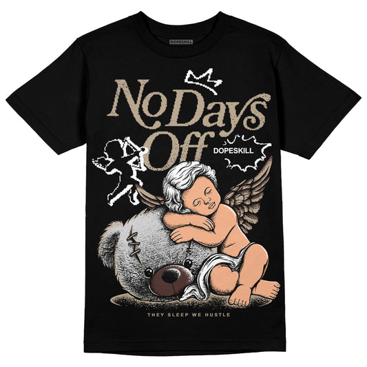 Jordan 1 High OG “Latte” DopeSkill T-Shirt New No Days Off Graphic Streetwear - Black